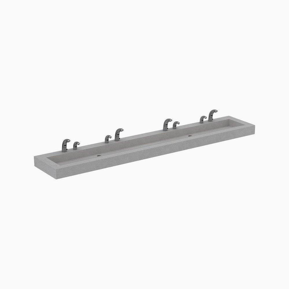 Sloan Valve White Wall Mount Bathroom Sink 