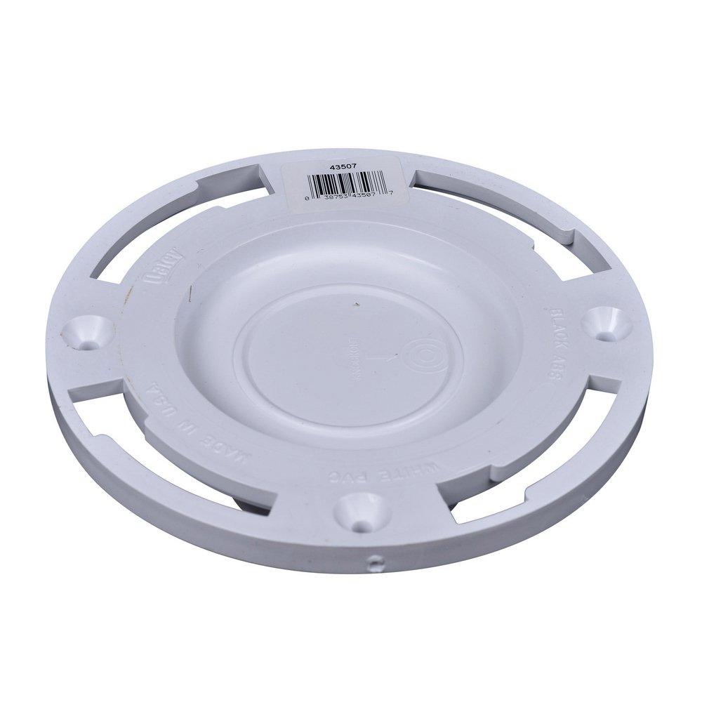 Oatey&reg; White Inside Closet Flange with Test Cap 