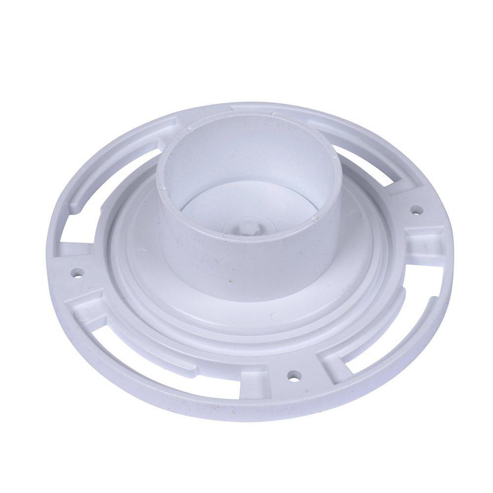 Oatey&reg; White Inside Closet Flange with Test Cap 