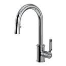 Perrin & Rowe Polished Chrome Single Handle Pull Down Kitchen Faucet 