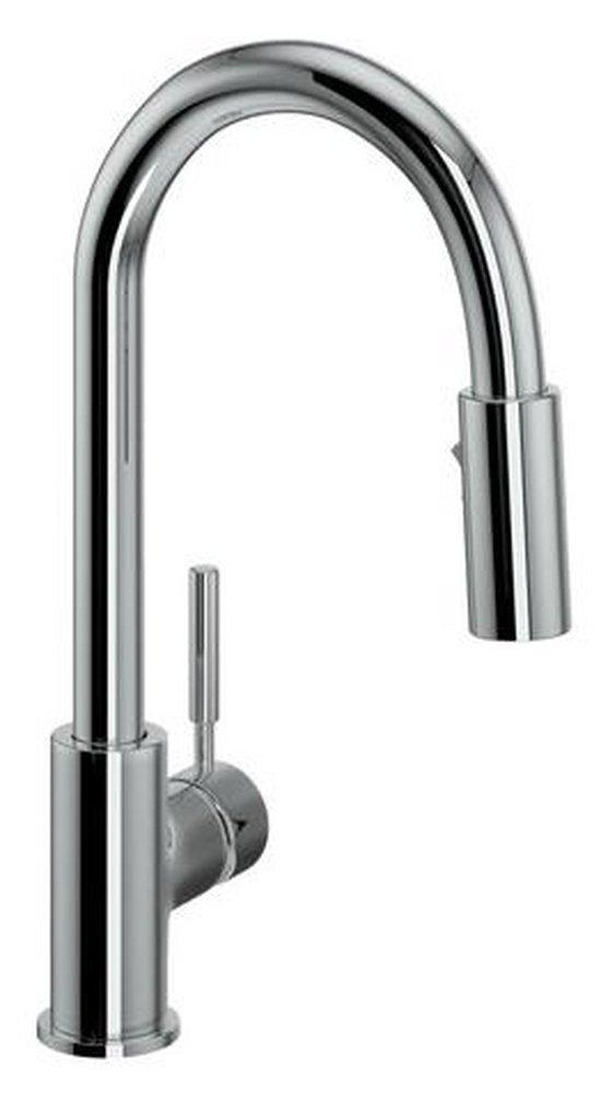 ROHL&reg; Polished Chrome Single Handle Pull Down Kitchen Faucet 