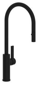 ROHL&reg; Matte Black Single Handle Pull Down Kitchen Faucet 