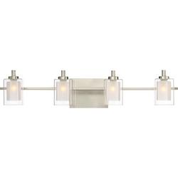 4.5W 4-Light G9 Double Loop Vanity Fixture in Brushed Nickel