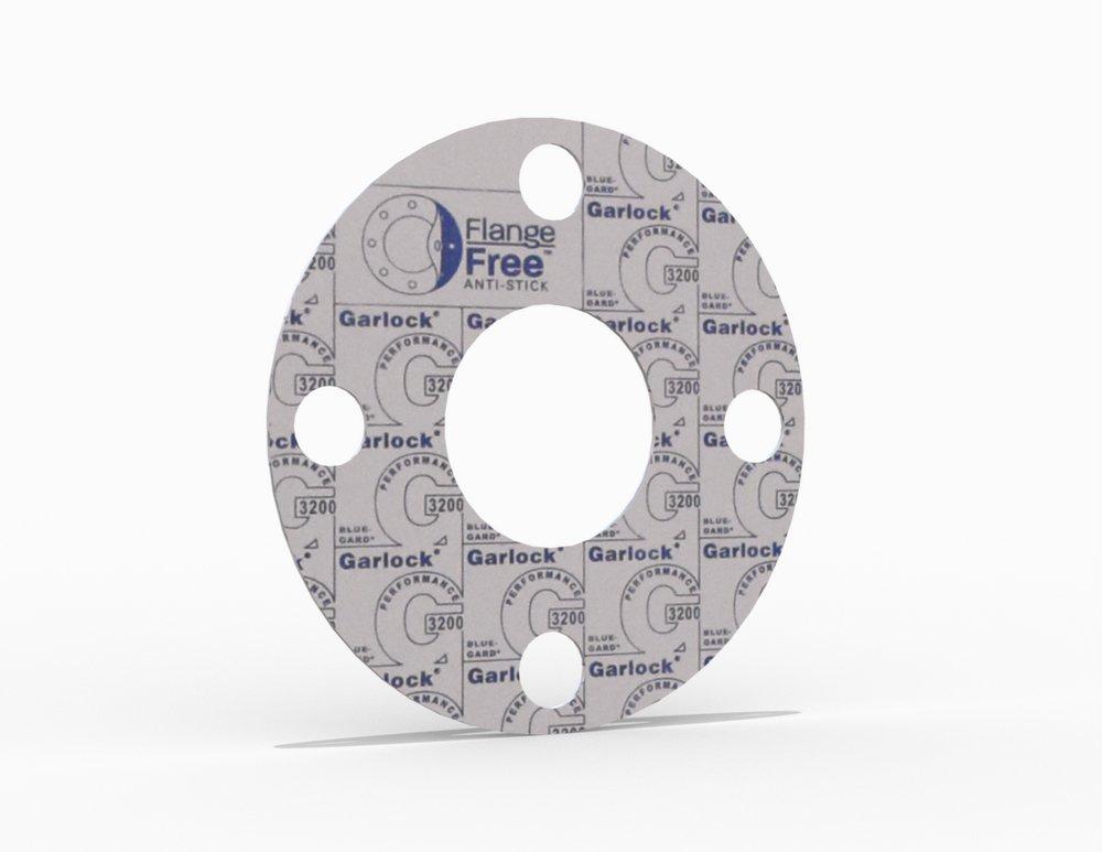 Full Face Gasket, Aramid Fiber with SBR Binder SBR, 1 in. ASME B16.5 Class 150, 0.063 in. Thick, 4 Bolt Holes 