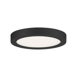 7-1/2 in x 1 in. 12W 1-Light Integrated LED Flush Mount Ceiling Fixture in Earth Black
