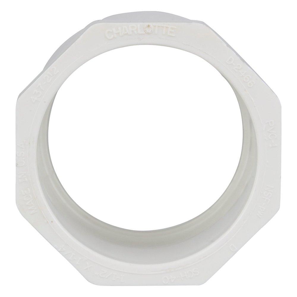 White PVC Schedule 40 Bushing 