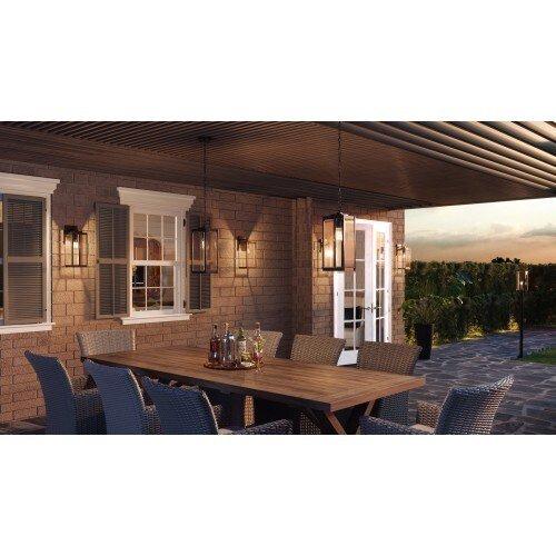 Quoizel Earth Black 100W 1-Light Medium E-26 Incandescent Outdoor Pendant 
