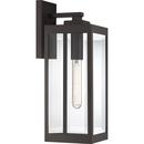 100W 1-Light 17 in. Outdoor Wall Sconce in Western Bronze