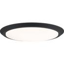 20" LED Flush Mount Ceiling Light in Earth Black with White Acrylic Shade 