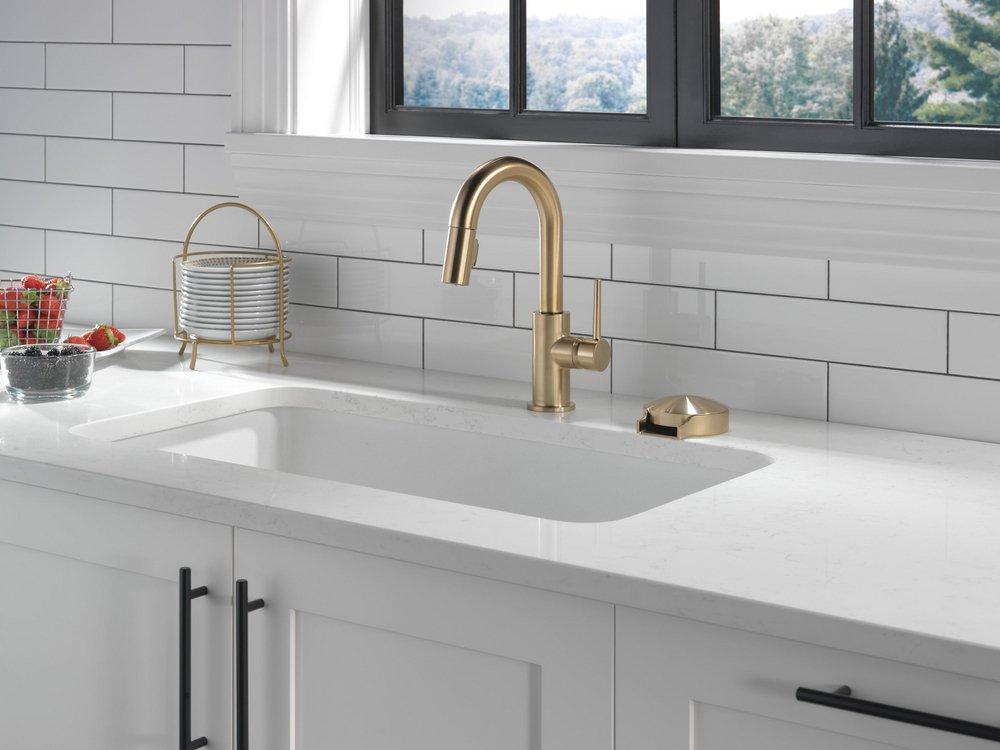 Delta Faucet Brilliance® Champagne Bronze Glass Rinser 