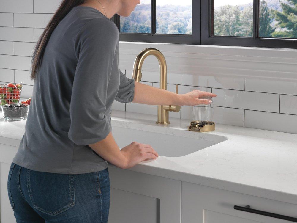 Delta Faucet Champagne Bronze Glass Rinser 