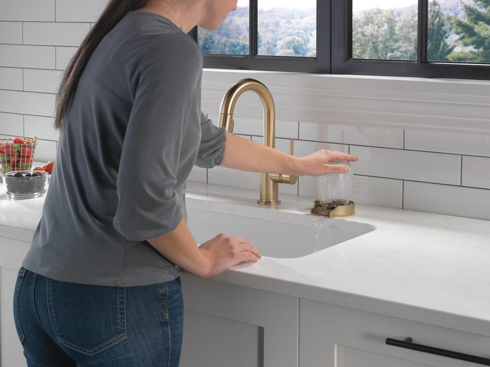 Delta Faucet Champagne Bronze Glass Rinser 