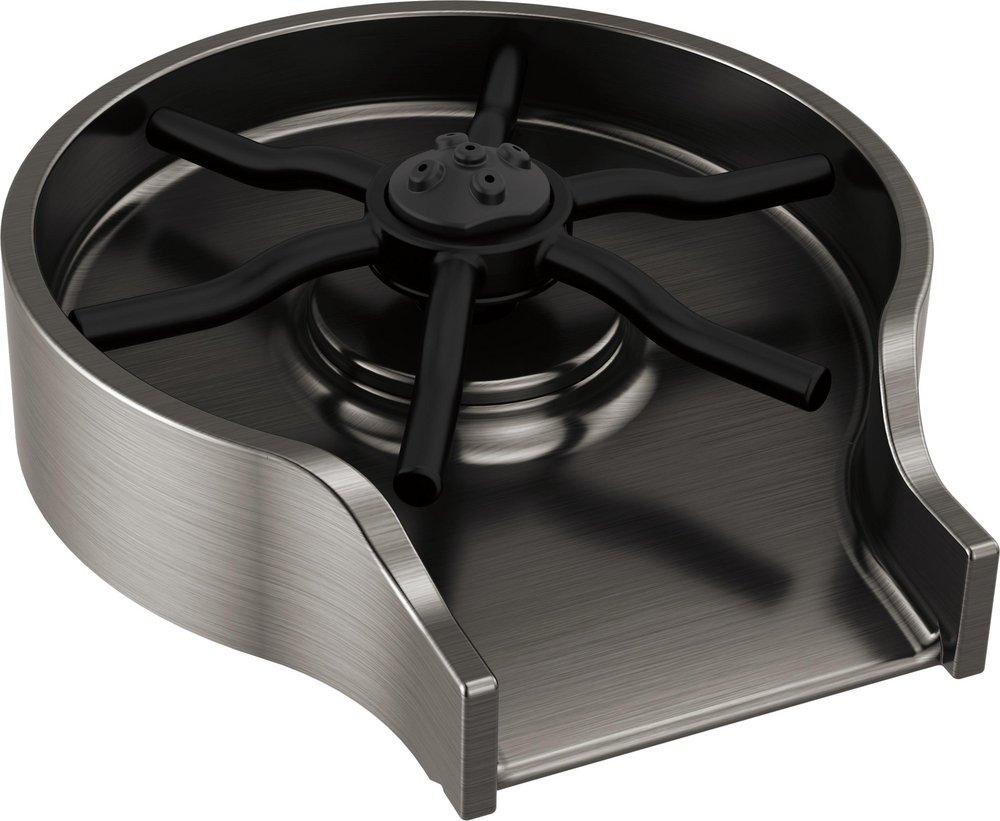 Delta Faucet Black Stainless Glass Rinser 