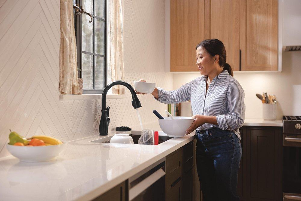 Delta Faucet Matte Black Glass Rinser 