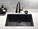 Delta Faucet Matte Black Glass Rinser 