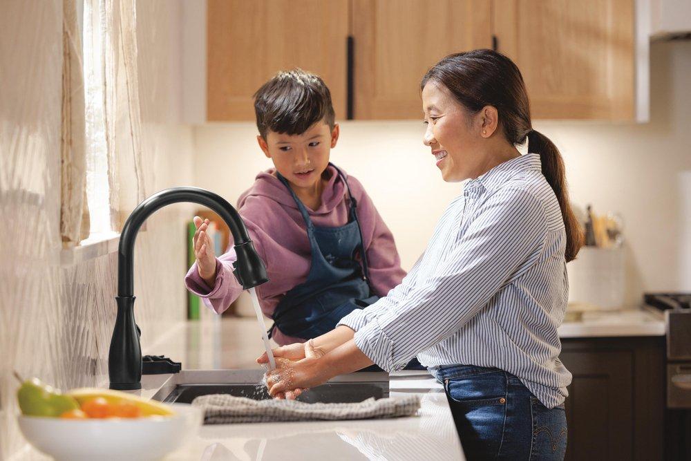 Delta Faucet Matte Black Glass Rinser 