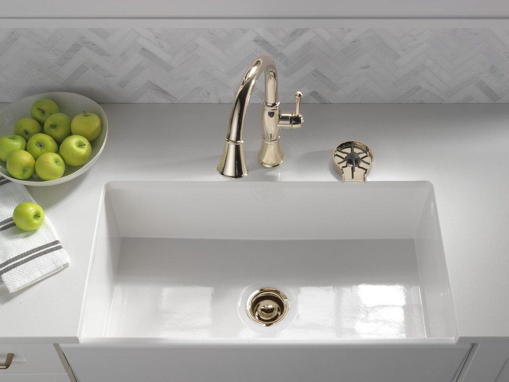 Delta Faucet Polished Nickel Glass Rinser 