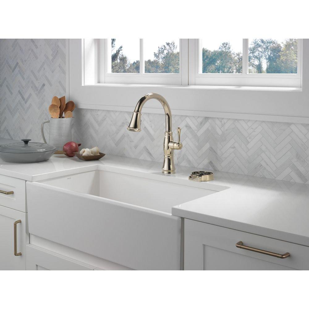 Delta Faucet Polished Nickel Brass Glass Rinser 
