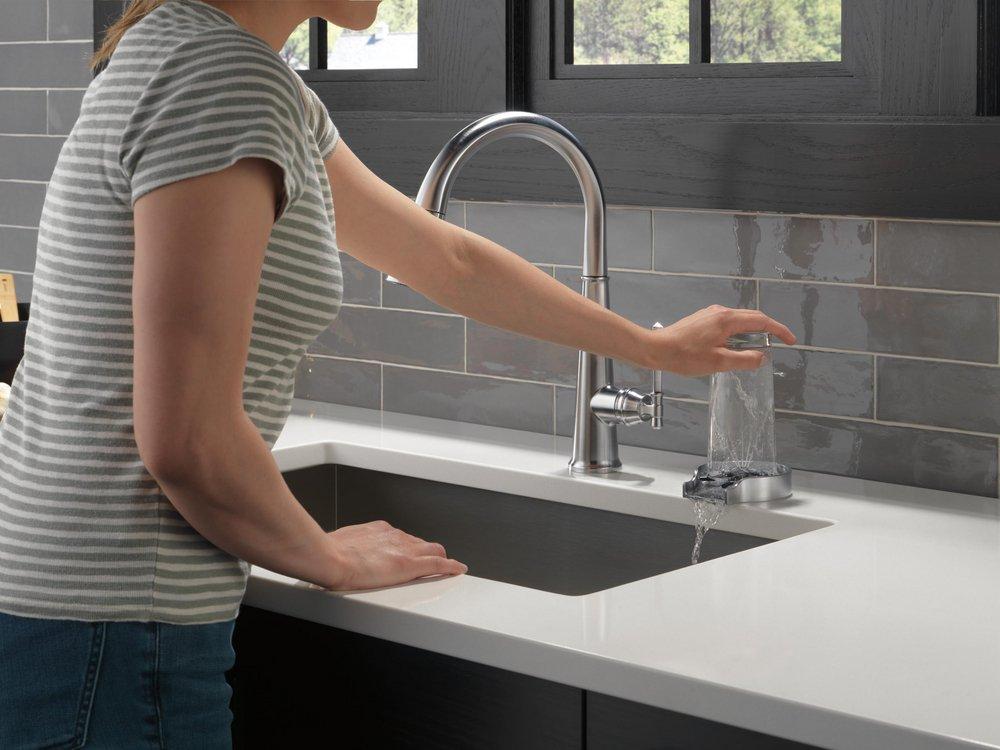 Delta Faucet Arctic Stainless Glass Rinser 