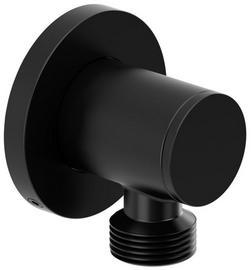 1/2 in. FNPT x MNPT Brass Supply Elbow in Black