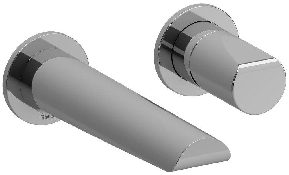 Single Handle Wall Mount Bathroom Sink Faucet in Chrome 