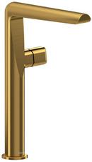Single Handle Monoblock Bathroom Sink Faucet in Brushed Gold 