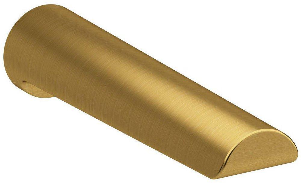 Riobel Brushed Gold 8-5/8 x 2 x 1/2 in. Slip Brass Tub Spout 