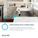 Elkay Stainless Steel 1-Hole Stainless Steel Single Bowl Farmhouse Kitchen Sink in Polished Satin 