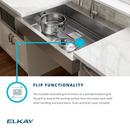 Elkay Stainless Steel 1-Hole Stainless Steel Single Bowl Farmhouse Kitchen Sink in Polished Satin 