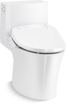 KOHLER White 1.28 gpf Elongated Floor Mount One Piece Toilet 