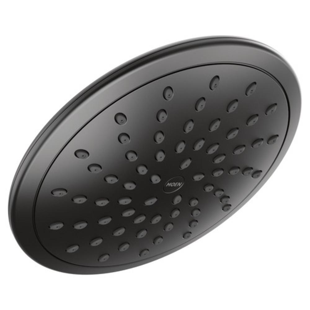 Moen Matte Black Single Full Rainshower Showerhead 