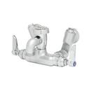 T&S Brass Rough Chrome Two Handle Lever Wall Mount Service Faucet 