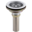 Stainless Steel Strainer with 1-1/2 x 4 in. Tailpiece in Polished Chrome