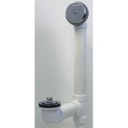 Plastic Toe-Tap Drain in Chrome Plated