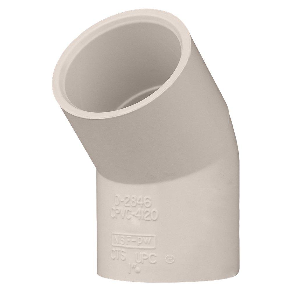 Cream CTS CPVC 45&deg; Elbow 