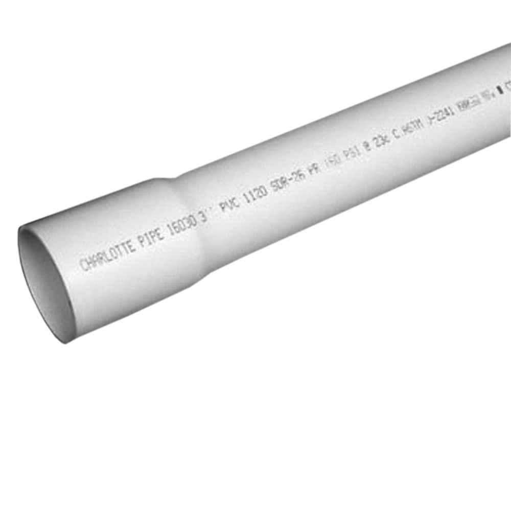 White 20 ft. Schedule 40 Plastic Pressure Pipe 