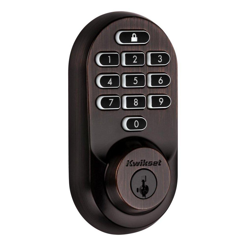 Kwikset Venetian Bronze Deadbolt Lock 