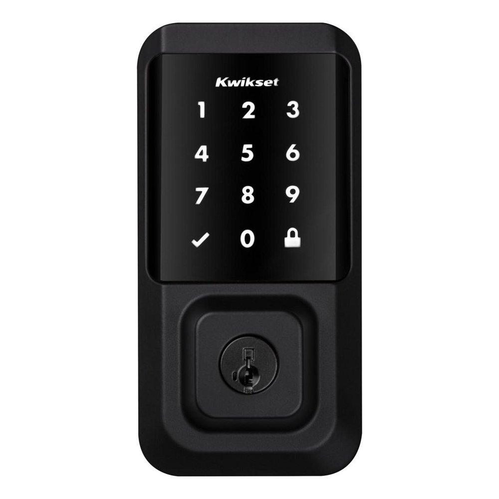 Kwikset Matte Black Deadbolt Lock 