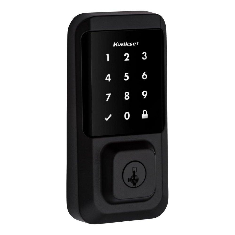 Kwikset Matte Black Deadbolt Lock 