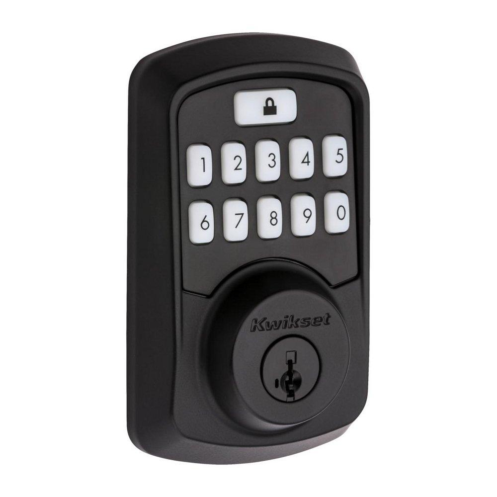 Kwikset Matte Black Deadbolt Lock 