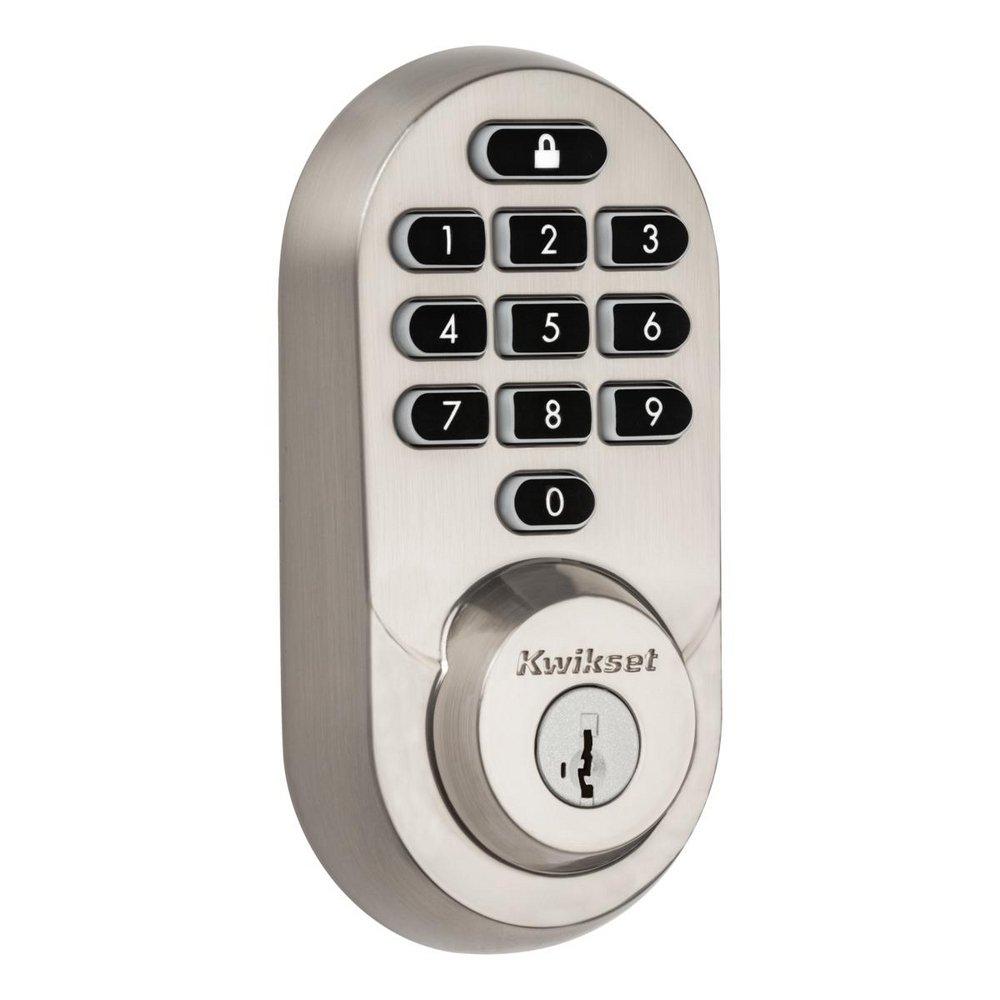 Kwikset Satin Nickel Deadbolt Lock 