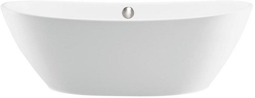 MTI Whirlpools&reg; Matte White 63 x 32 in. Freestanding Bathtub Center Drain 