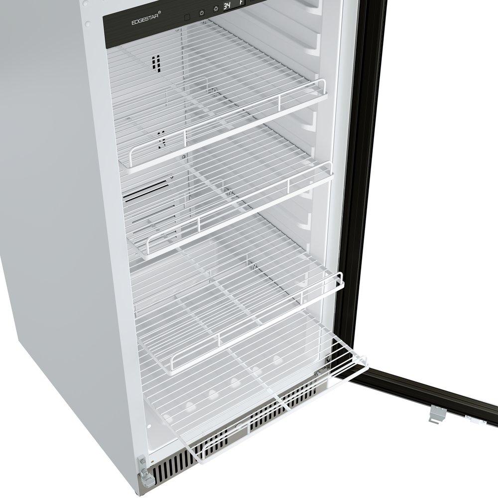 Edgestar Stainless Steel/White Built-In Beverage Cooler in Stainless Steel 