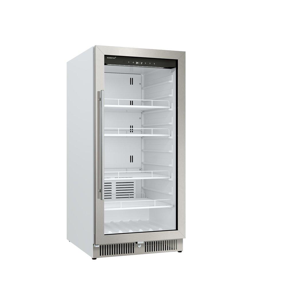 Edgestar Stainless Steel/White Built-In Beverage Cooler in Stainless Steel 