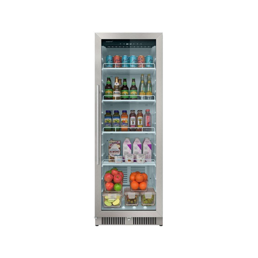 Edgestar Stainless Steel/White Built-In Beverage Cooler in Stainless Steel 