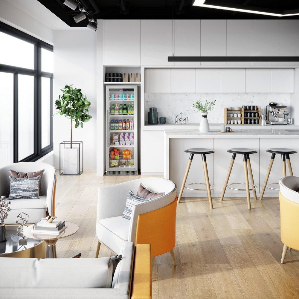 Edgestar Stainless Steel Built-In Beverage Cooler in Stainless Steel 