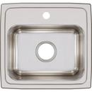 Elkay Lustrous Satin 17 x 16 in. Stainless Steel Single Bowl Drop-in Kitchen Sink in Lustrous Satin 