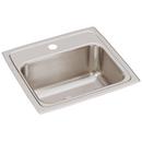 17 x 16 in. 1 Hole Stainless Steel Single Bowl Drop-in Kitchen Sink in Lustrous Satin