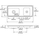 Elkay Lustrous Satin 17 x 16 in. Stainless Steel Single Bowl Drop-in Kitchen Sink in Lustrous Satin 