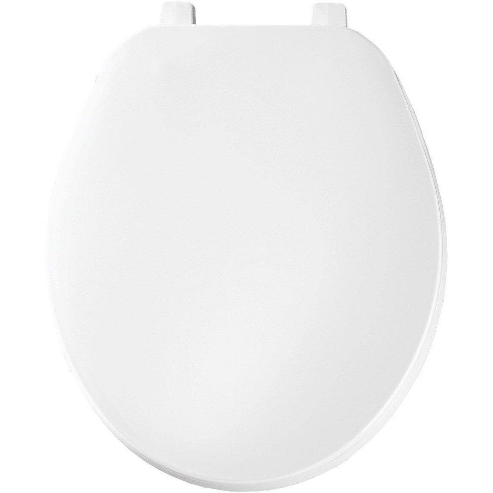 Bemis White Round Closed Front with Cover 